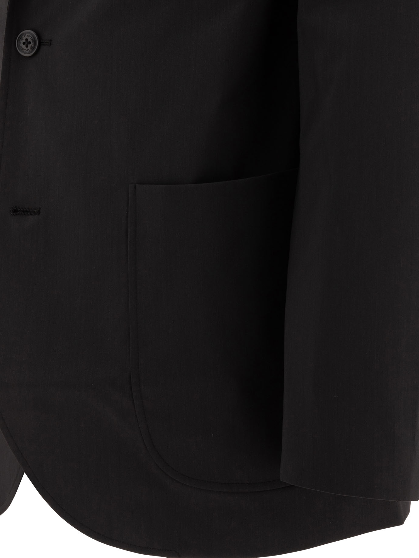 GOLDWIN Black   Wool Blend Twill 2B blazer